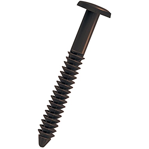 (Sienna Brown) Pack Of 12 Vinyl Shutter Fastener Spike Loks For Installing Decorative Exterior Vinyl Shutters #TOP1