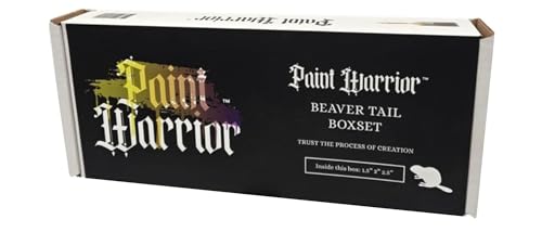 PAINT WARRIOR BEAVER TAIL 3 PACK BOXSET- 1.5, 2, 2.5 INCH BRUSHES