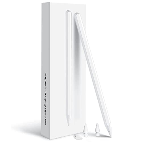 Timovo Stylus Pen For Ipad, Apple Pencil With Magnetic Wireless Charging And Tilt Sensitive Palm Rejection For 2022 Ipad Pro 12.9 In/Pro 11 In, Ipad Air 5Th/4Th, Ipad Mini 6Th Gen, White #TOP7