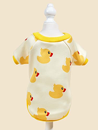 Qwinee Dog Shirt Cute Dogs T Shirt Sweatshirt Apparel Dog Clothes For Cat Kitty Puppy Small Dogs Yellow Xl #TOP3