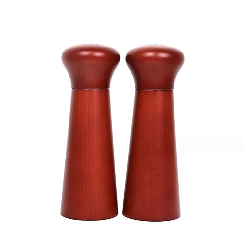 Juego de molinillos sal y pimienta for cocina, 2 madera, molinillo manual, especias grosor ajustable