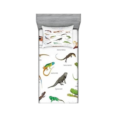 Ambesonne Parure de lit lézard Cover