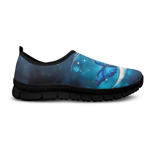 Image of Womens Slip On Walking Shoes Non Slip Loafer Breathable Holiday Travel Shoe Lightweight Casual Low Top Sneakers SizeUS 5.5-11.5