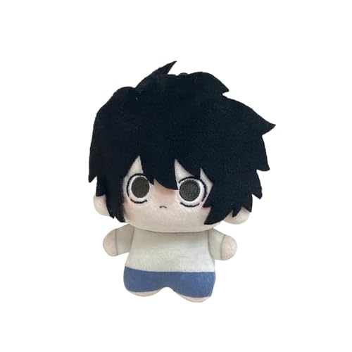 Jiumaocleu Death Note - Almohada suave de Yagami con figura L y luz, 12 cm, lindo anime Death Note, abrazo, mochila, cartera, colgante, decoración del hogar, sofá, regalos de Navidad