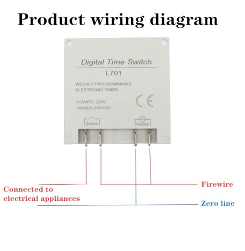 Minuterie numérique programmable 16A avec compteur de minutes L701 - 7