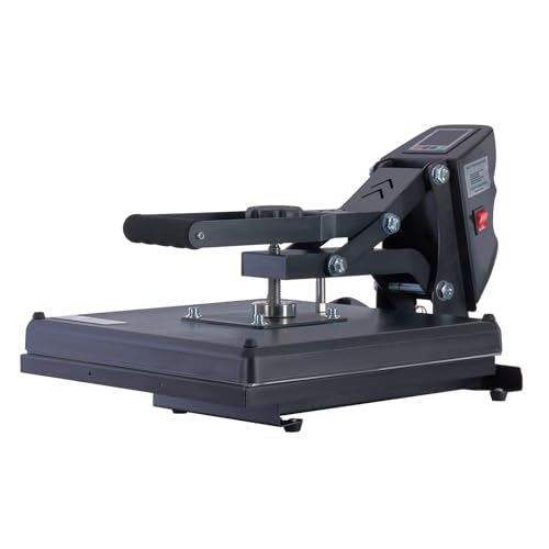 OLIXIS LW Heat Press, 15x15 Heat Press Machine for T Shirts with LCD Display & Memory Mode, 1200W