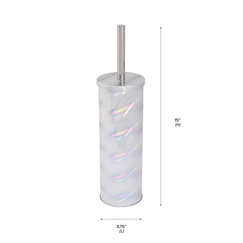 Image of Bath Bliss Holographic Bowl Holder, Bathroom Cleaning, Strong Durable Bristle, Scrubs Hard to Reach Places Toilet-Brushes, 1 Pack
