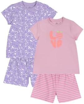Chicco Mädchen Pyjamas 2er-Set Kurz aus 100% Baumwolle NOS