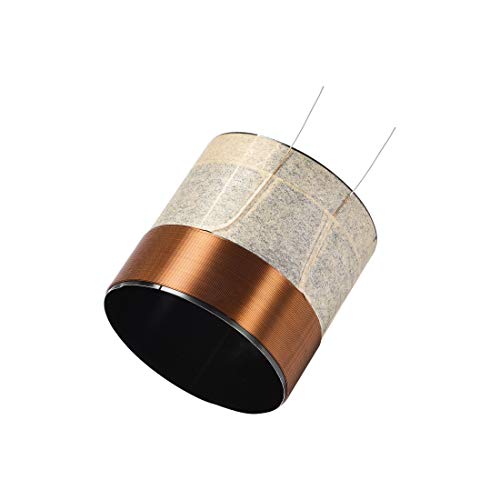 Bobina de voz woofer 51,5 mm alambre cobre redondo repuesto altavoz graves 2 capas