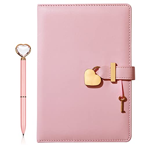 A5 Heart Shaped Lock Diary,Refillab…