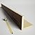 Ekena Millwork BMHH2C0060X080X096ZD 2-Sided (L Hand Hewn Endurathane Faux Wood Ceiling Beam, 6"W x 8"H x 8'L, Premium Aged