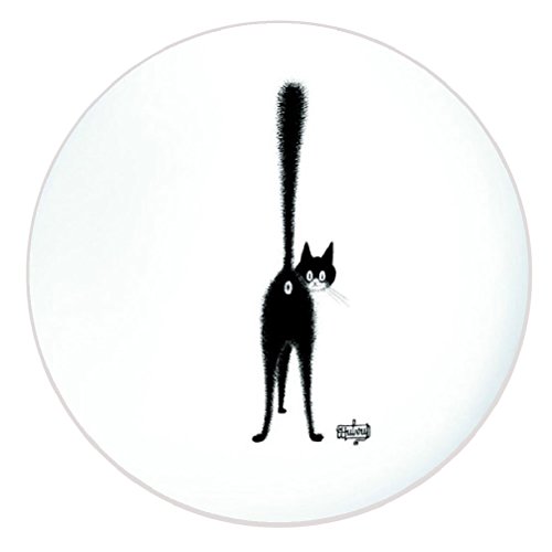 Dubout Cats White Ceramic Plate