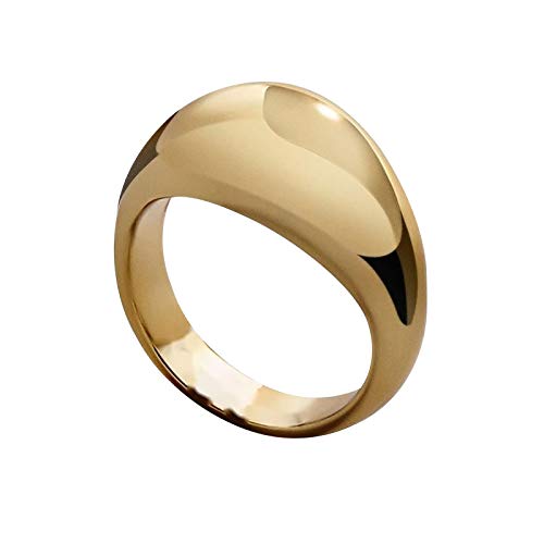 Women Minimalist Joint Rings Simple Rings Stackable Rings Dome Tarnish Resistant Wedding Band Promise Engagement Rings