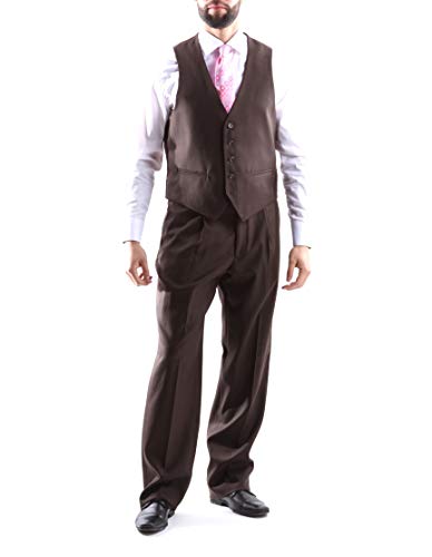 Men's Superior 150s Single Breasted Two Button Classic Fit 3 pcs Vested Dress Suit3