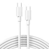 Cable USB C a USB C para MacBook Air MacBook Pro Charger, iPad Pro 13 12.9 11 pulgadas, iPad Air 5 4, Mini 6, iPhone 17 16 15 Pro Max, Pixel, cable de carga rápida USBC tipo C de 6.6 pies