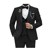 WLTYSM Costume 3 pièces Bleu Roi for Homme, Coupe Slim, croisé, for Mariage, Bal, soirée, Affaires (Blazer, Gilet, Pantalon)(COLOR02,XL)