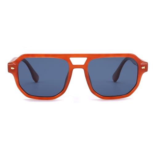 FEISEDY Polarized Aviator Sunglasses Men Women, Retro 70s Style Design - UV400 Protection, Driving & Daily Wear B02033