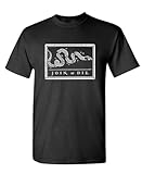 Basic style: Youth popular NKNSWUUL Join OR Die USA American Patriot Defend - Cotton Unisex T-Shirt Black XXL