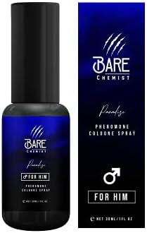 Bare Chemist Pheromones for Men to Attract Women (Paradise) Cologne - Pheromone Cologne Spray [Attract Women] - Extra Strong, Concentrated Proven Pheromone Formula