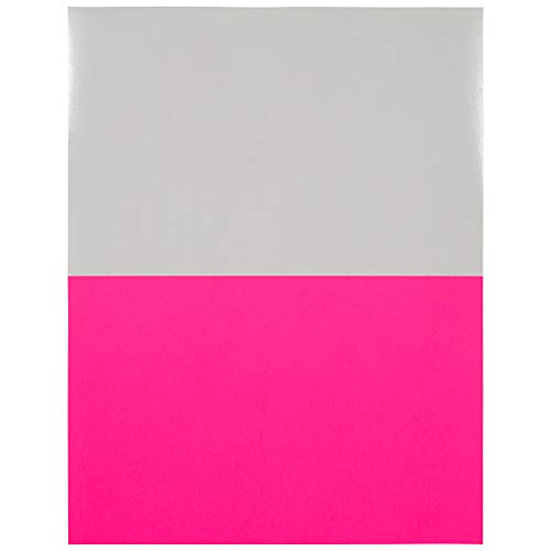 Jam Paper Shipping Labels - Half Page - 5 1/2 X 8 1/2 - Neon Pink - 50/Pack #TOP3