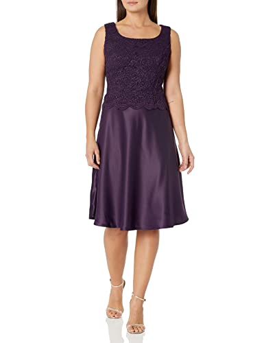 Alex Evenings Women's Tea Length Mock Dress with Sequin Jacket (Petite and Regular Sizes)4