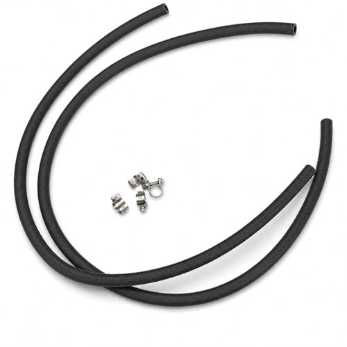 Image of DPF Differential Sensor Hose Replacement Set 1 Metre 5mm 6mm with Stainless Clips Routing Friendly