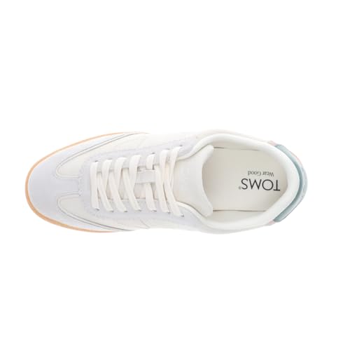 TOMS Womens Collins Lace Up Sneakers Shoes Casual - Off White4