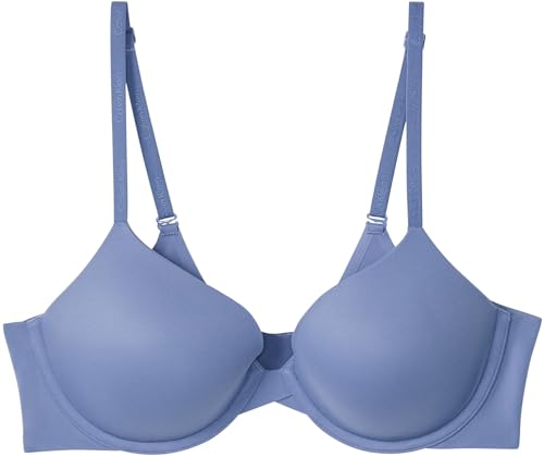 Calvin Klein Damen Plunge BH Lightly Lined Größenverstellbar, Blau (Blue Tulip), 90B – Ansicht 7