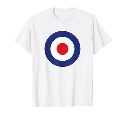 Photo de Mod Target Circle Music Logo | Retro Air Force RAF Roundel T-Shirt