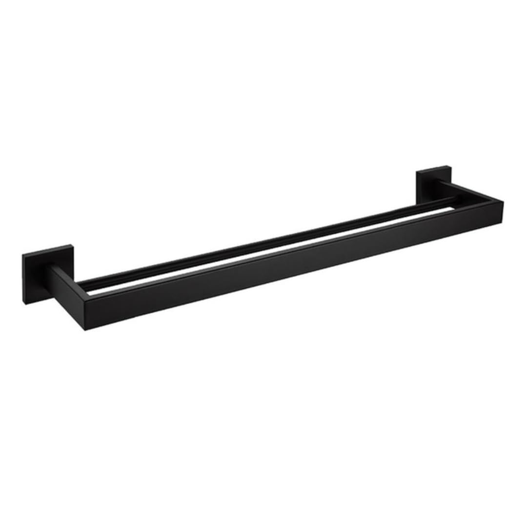 Ensemble quincaillerie salle de bain acier inoxydable noir porte-brosse