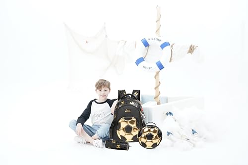 Image of Boys' School Backpack with Lunch Box and Pencil Case - Ideal for Teens and Middle School Students