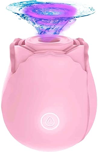 Dual Head Sex Tongue for Licking and Sucking, Rose Toy for Women Pleasure, Clitorals Stimulate, Electric Women Relaxing Toy, Woman Suction 10 Modes Stimulate Sucking Nipple Sucker D04