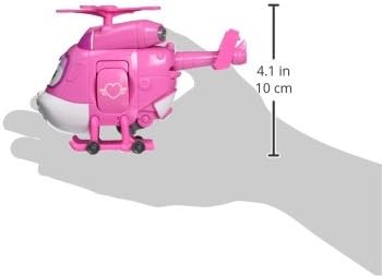 Miniatura 3 de Super Wings - Figura de acción de vehículo de avión transformable de 5 pulgadas, helicóptero rosa a robot, para niños y niñas de 3, 4, 5 años, para