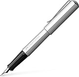 Faber-Castell - Pluma estilográfica Hexo, color plata