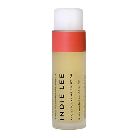 Indie Lee AHA Exfoliating Solution - Gentle Face Exfoliator with Lactic Acid, Glycolic Acid, Niacinamide, Prickly Pear & Aloe Vera (125ml) Cover