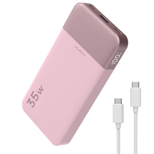Portable Power Bank 10000mAh 35W Fast Charging Portable Charge with PD 3.0 + QC 4.0 Technology, 2 Type-C Input and Output,1 USB-A Output, Battery Pack Compatible for iPhone MacBook Galaxy iPad