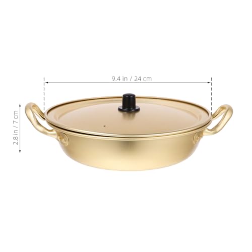 BESPORTBLE Instant Noodle Pot: Korean Ramen Cooking Vessel with Lid - Quick Heating Aluminium Alloy Noodle Cooker - Image 3