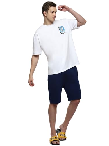 Image of hummel Wrap Men's Oversize Fit, Drop Shoulder Crew Neck Graphic Print Casual T-Shirt