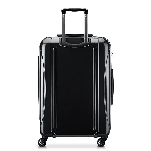 Delsey Paris Helium Aero Hardside Expandable Luggage With Spinner Wheels, Black, Checked-Medium 25 Inch #TOP4