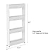 Mobile Shelving Unit Organizer with 4 Large Storage Baskets, Slim Slide Out Pantry Storage Rack for Narrow Spaces by Everyday Home