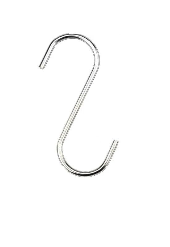 MyFisher zlj6688 Stainless Steel S-Hook S-Shaped Metal S-Hook Kitchen Bedroom Bathroom Door Rear Crossbar Hook Multi-Functional Meat Hook(9cm-5Pcs)