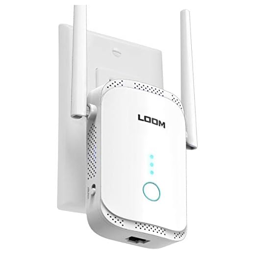 loom WiFi Extender Signal Booster up to 2640sq.ft- newest generation, 2021 release Wireless Internet Repeater, Long Range Amplifier with Ethernet Port, Access Point, 1-Tap Setup, Alexa Compatible N300