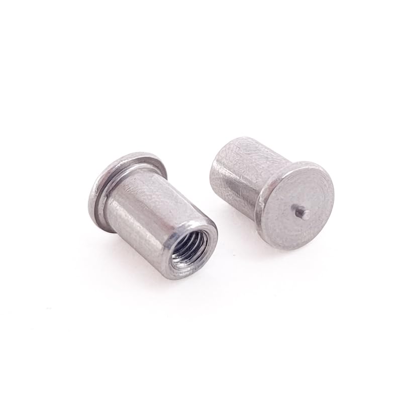 ITS304 Stainless Steel Welding Stud M3M4M5M6 Welding Nail Internal Threaded Welding Stud - (Thread Diameter: ITS-M4(100PCS), Length: 16mm)