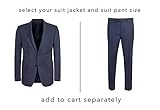 Calvin Klein Men's Business Suit Pants Set, Blue Twill, 36W x 30L - Image 3