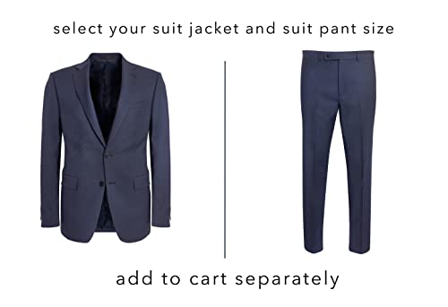 Calvin Klein Men's Slim Fit Suit Separates, Solid Medium Blue, 48 Regular by Calvin Klein - Used condition - US$51.98