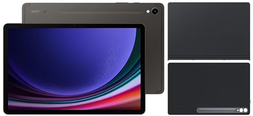 Image of Samsung Galaxy Tab S9 Ultra 36.99 cm (14.6 inch) Dynamic AMOLED 2X Display, RAM 12 GB, ROM 256 GB Expandable, S Pen in-Box, Wi-Fi Tablet, Gray with S9 Ultra Smart Book Cover, Black