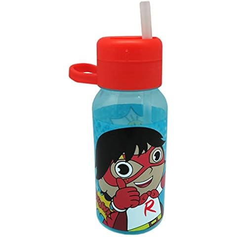 Ryans World 1535 1679 400ml Reusable Water Bottle, polypropylene plastic, Blue Cover