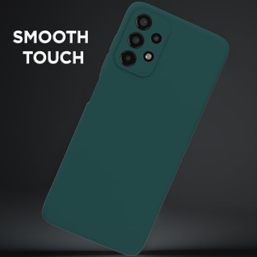 Image of Outlouders Back Cover for Samsung Galaxy A13 4G / A13 5G | Camera Protection | Durable Soft Matte Silicone Bumper Case (Green)