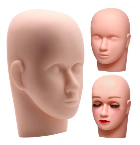 Cabeça De Silicone Para Treino Maquiagem Micropigmentação Modelo De Treinamento De Beleza Prática de