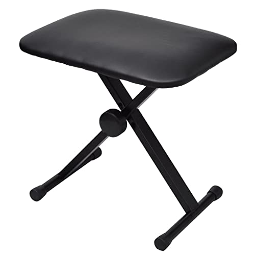 Genérico Taburete para Teclado y Piano Plegable,Arte y Ocio,Hobbies y Artes Creativas,Accesorios para Instrumentos Musicales y de Orquesta,Banquetas y taburetes,Negro,70031